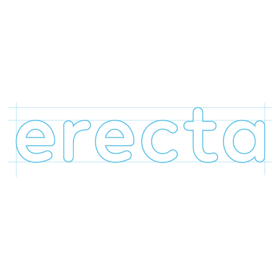 erecta - elaborazione del logo